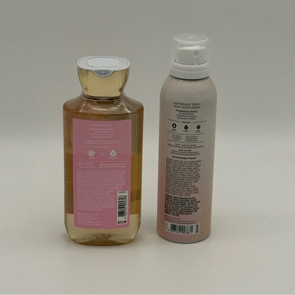 Bath & Body Works Bahamas Passionfruit & Banana Flower Body Care Gift Set NWT - Picture 4 of 5